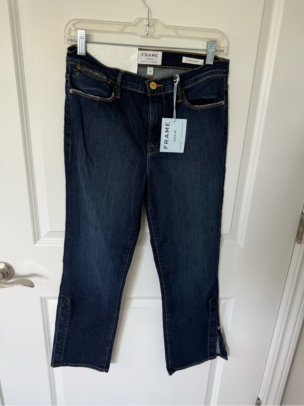 NWT Frame Le Straight Snap Away Ankle Mid Rise Jeans Size 29 - Picture 2 of 11